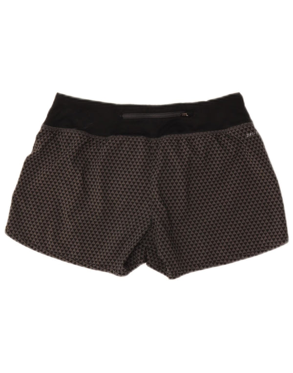 Damskie spodenki sportowe Nike UK 10, mały, szary, geometryczny poliester