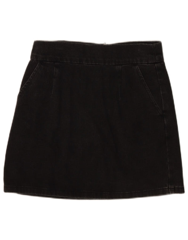 Damska mini spódniczka dżinsowa Topshop W28 Średnia czarna bawełna