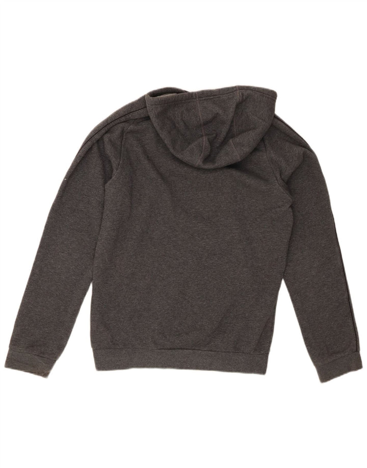 ADIDAS Mens Hoodie Jumper Small Grey Cotton