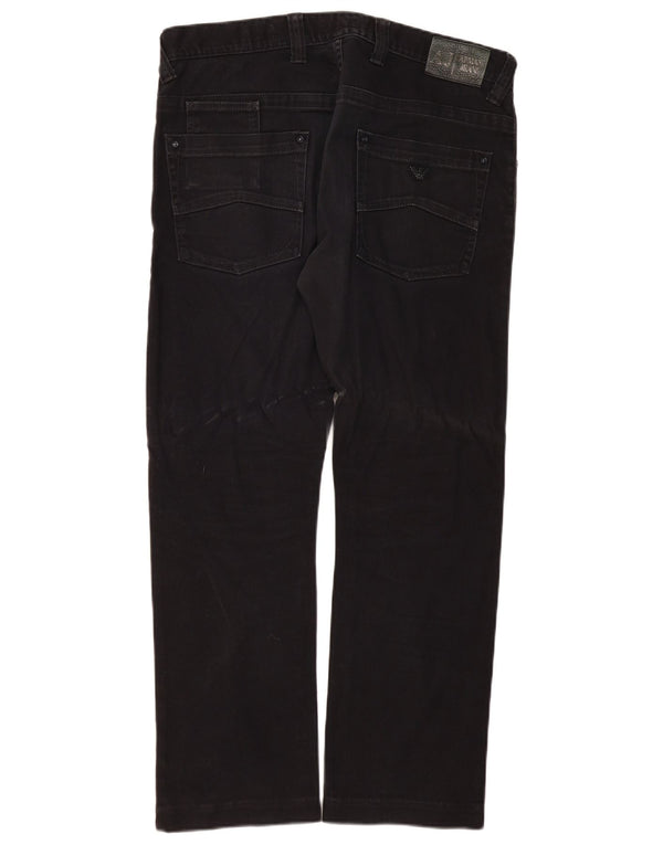 Armani Męskie J08 Slim Jeans W36 L30 Czarna bawełna