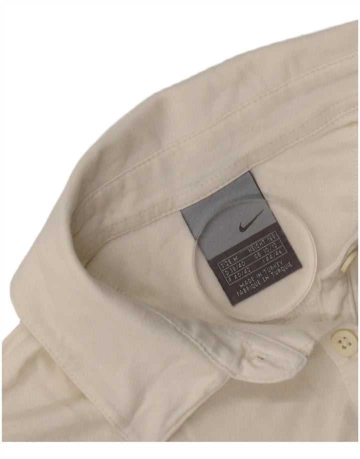 Damska koszulka polo Nike Crop UK 10/12 Średnia Biała