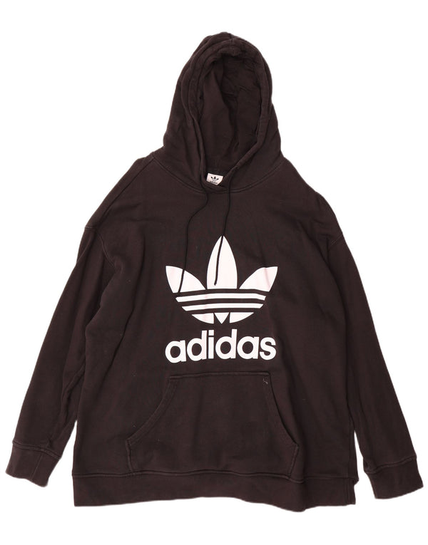 Męska bluza z kapturem Adidas Graphic 2XL Czarna bawełna