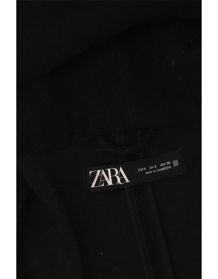 Damski płaszcz oversize z kapturem Zara UK 10 Small Black