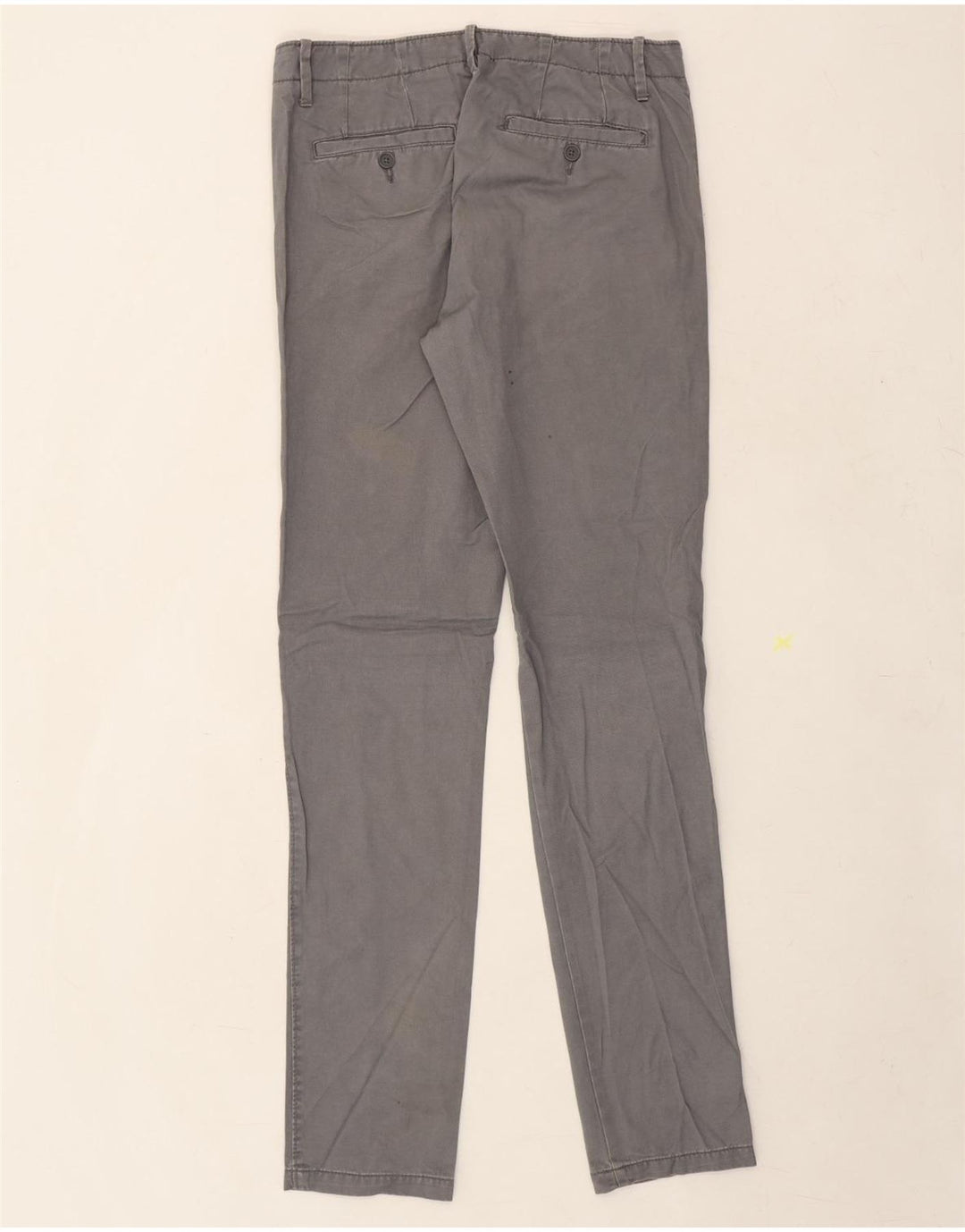 BENETTON Mens Slim Chino Trousers W31 L34 Grey Vintage Benetton and Second-Hand Benetton from Messina Hembry 
