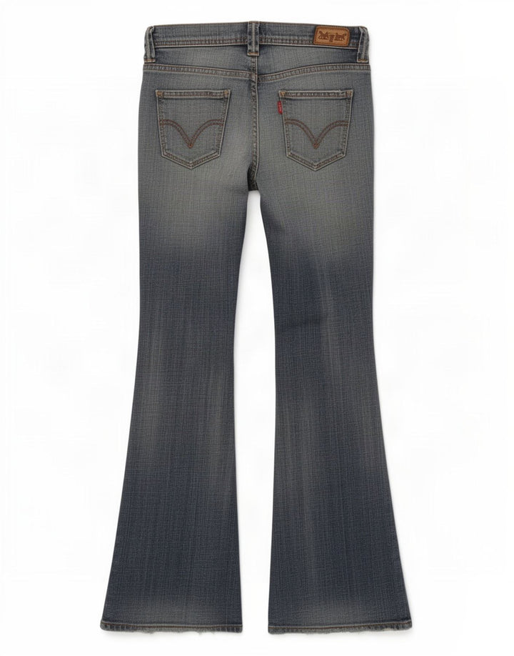 Damskie jeansy rozkloszowane Levi's W28 L31 Niebieska bawełna
