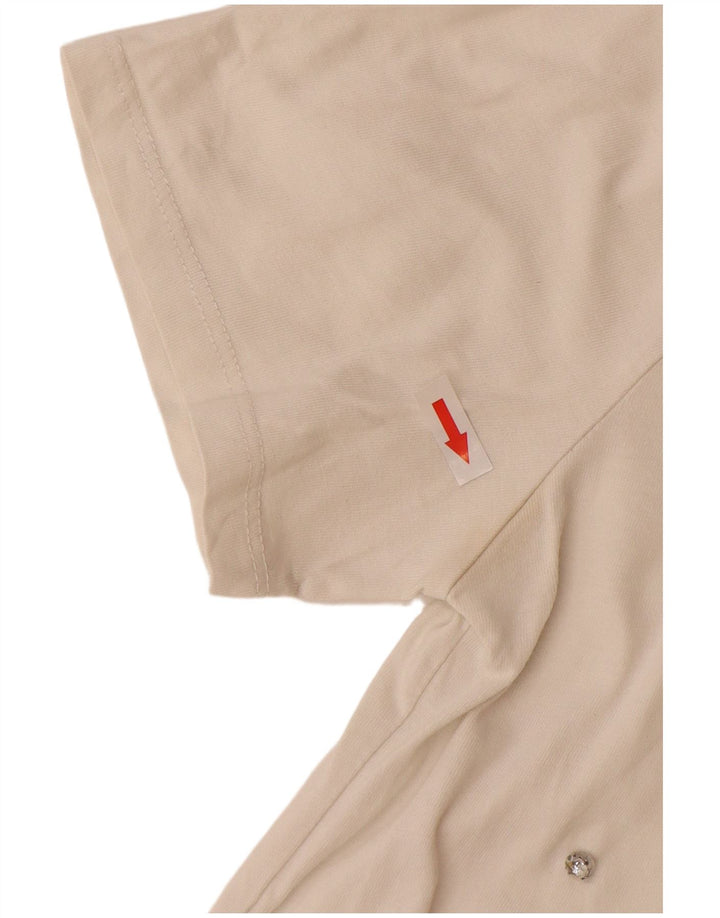 Damska koszulka Zara Top UK 14 Średnia biała bawełna