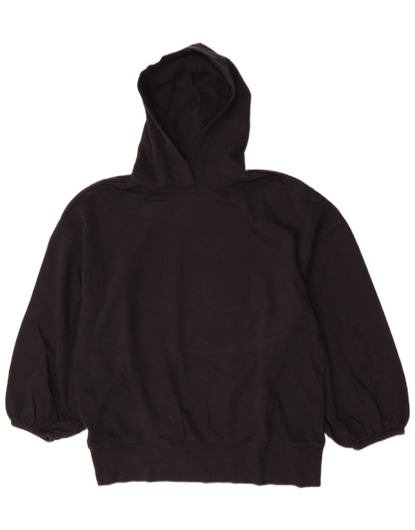Damski sweter oversize z kapturem Zara UK 14, średni czarny