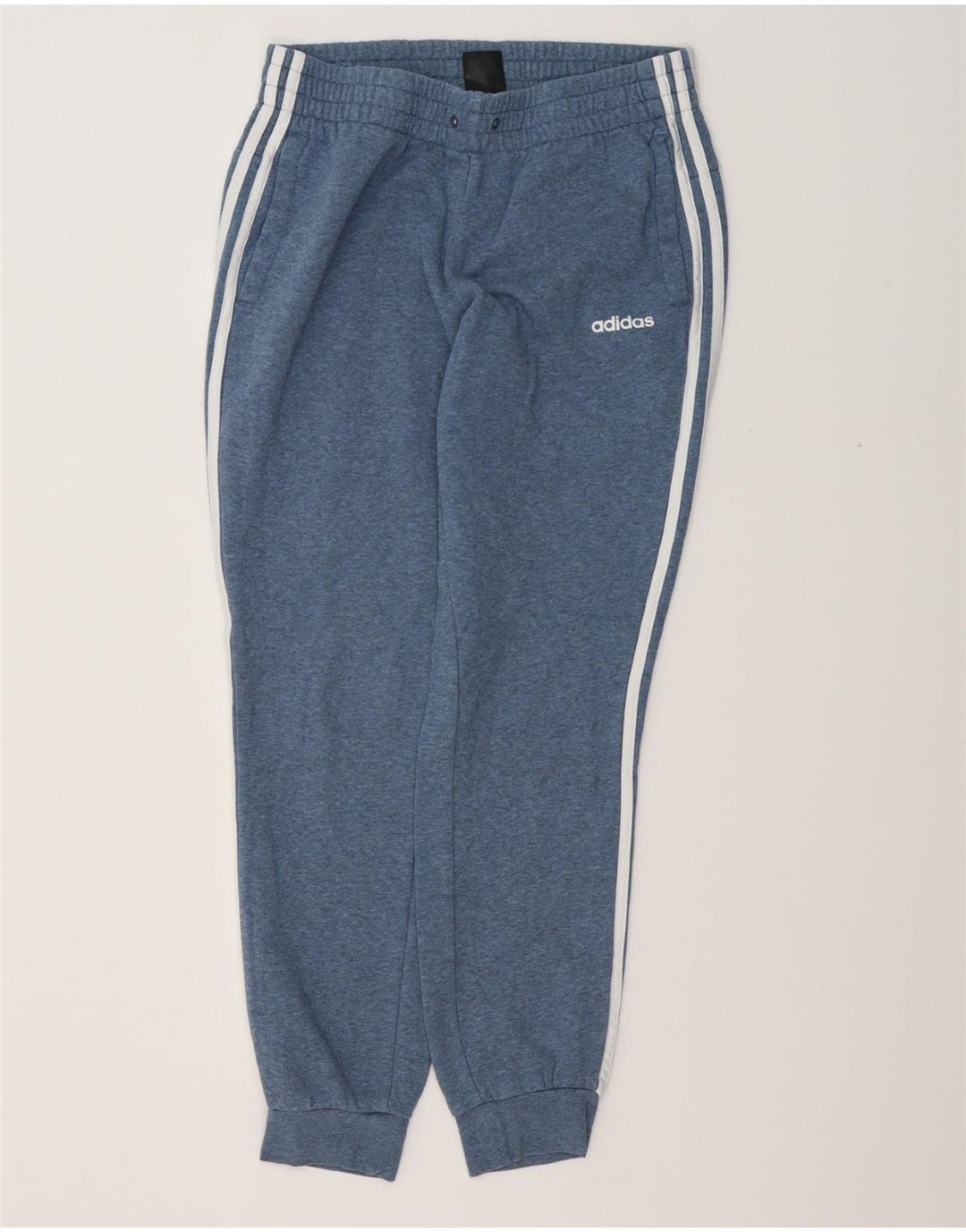 Damskie spodnie dresowe ADIDAS Joggers UK 12/14 Średni niebieski, bawełniany