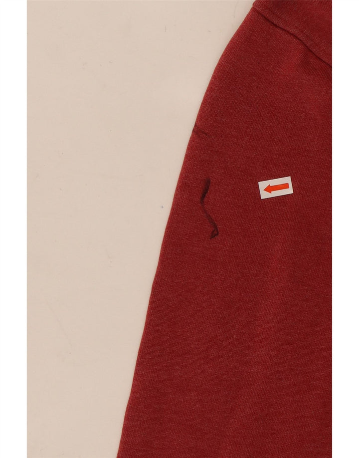 Męski sweter z kapturem i grafiką SALTROCK XL, czerwony, bawełniany