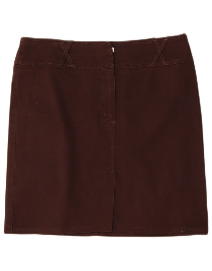 Vintage damska mini spódniczka IT 42 Medium W32 brązowa