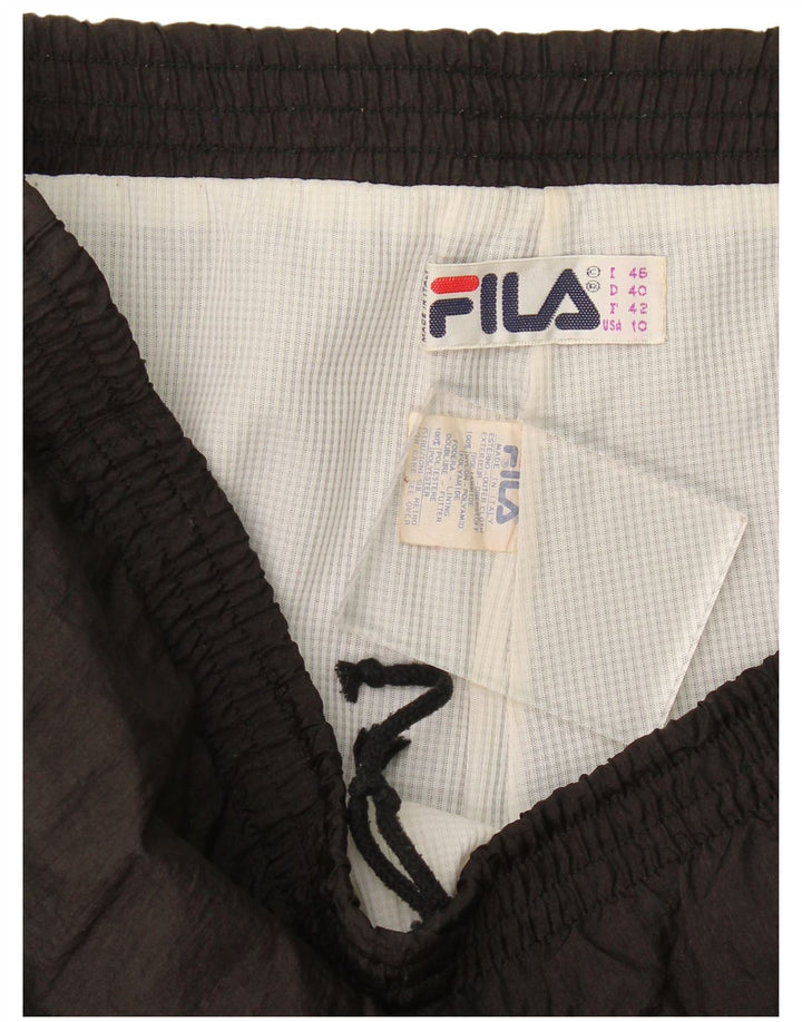 Damskie spodnie dresowe Fila Joggers US 10, duże, czarne, poliamidowe
