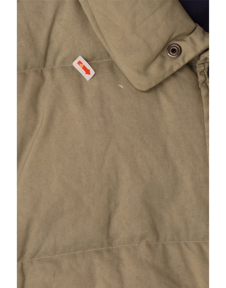 Męska wyściełana kamizelka Asics UK 40, duża, beżowa, poliamid