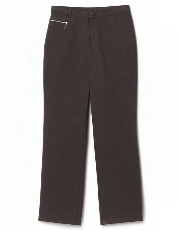 Marks & Spencer Damskie proste spodnie garniturowe UK 10 Small W28 L28 Szare