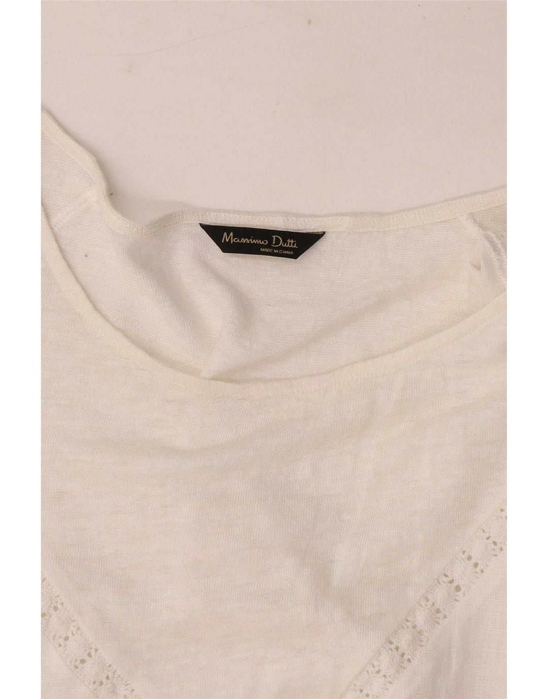 Bluzka damska Massimo Dutti Top UK 12 Średnia Biała