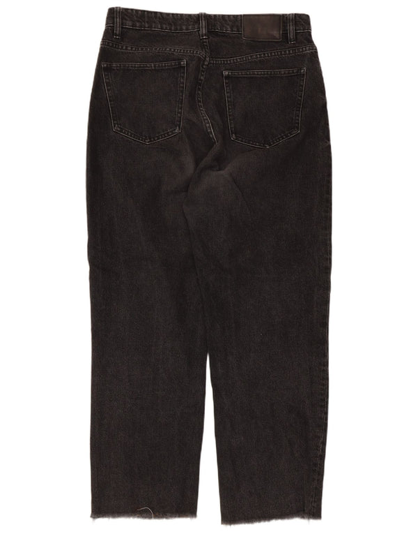 Dżinsy damskie Zara Crop Straight EU 42 Large W32 L25 Czarna bawełna