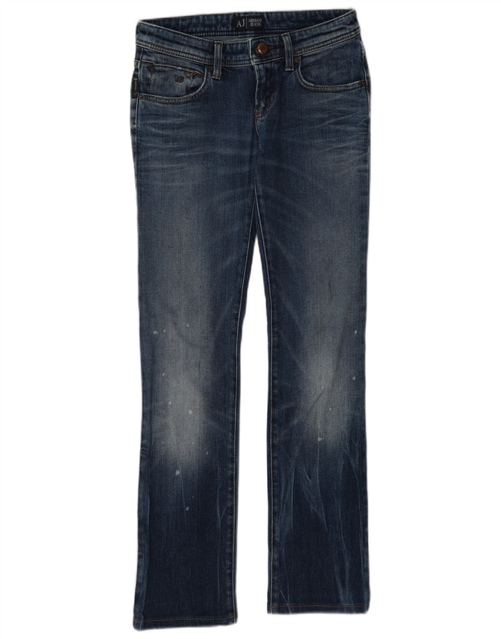 Jeansy damskie Armani Slim Bootcut W26 L29 Niebieskie bawełniane