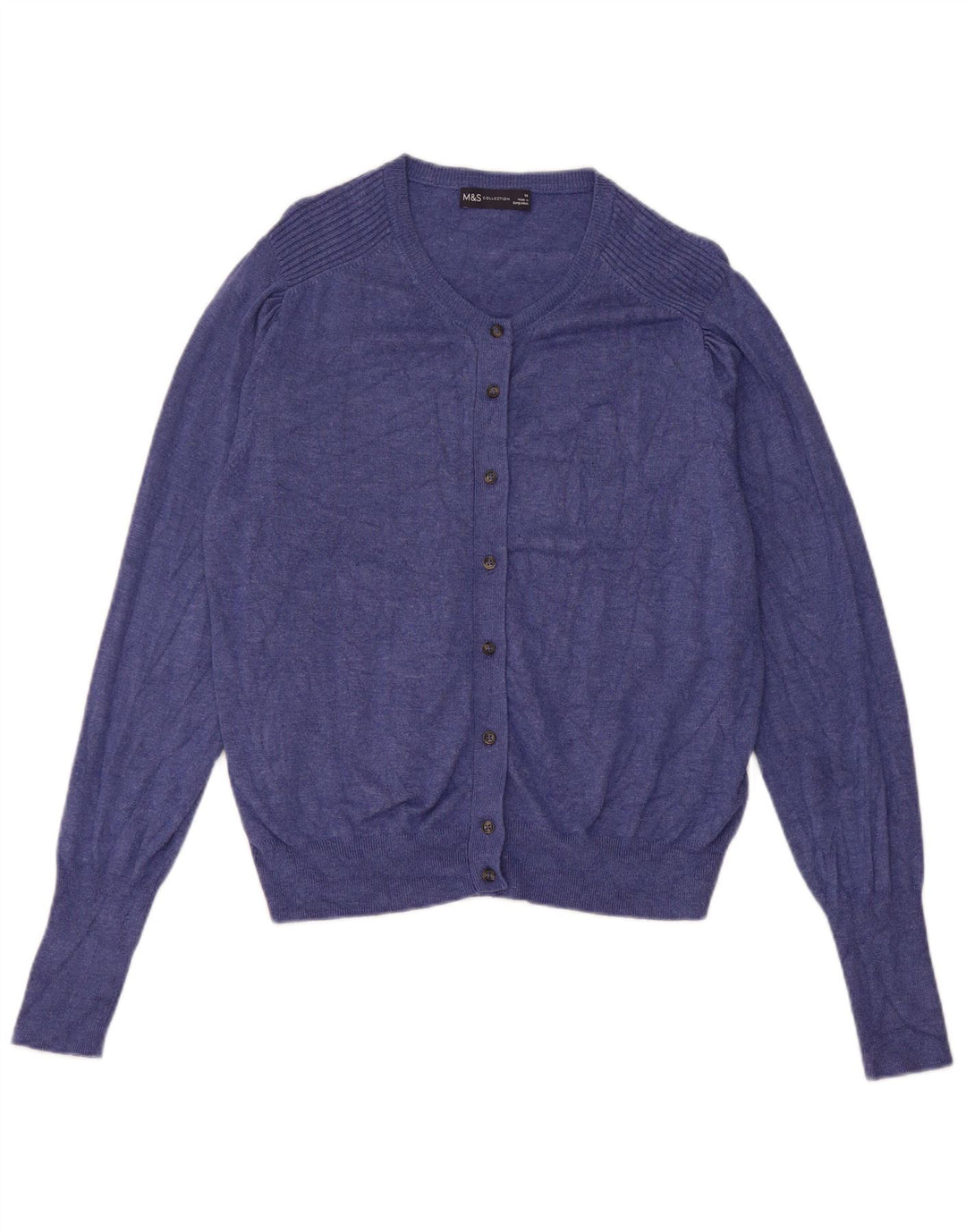 Sweter damski Marks & Spencer UK 14, średni niebieski, wiskoza