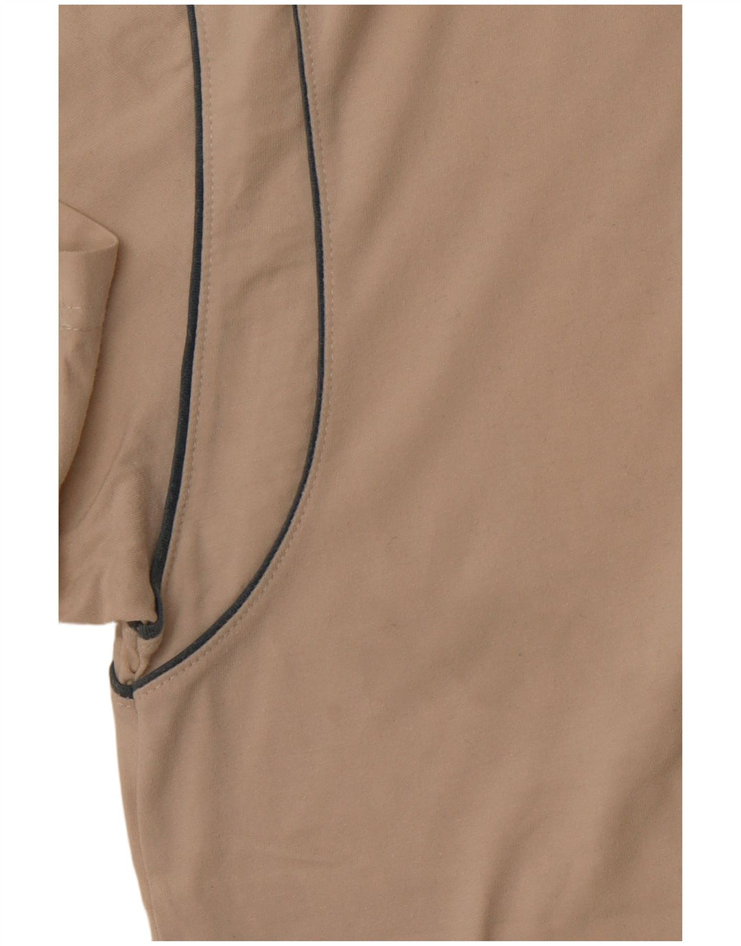 Męska koszulka polo DIADORA, duża, beżowa, bawełniana z blokami kolorów