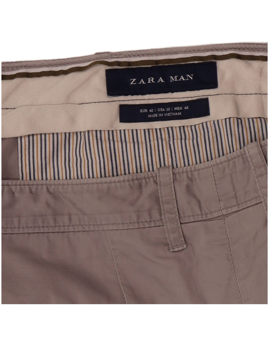 Męskie spodenki chino Zara EU 42 Large W32 szare