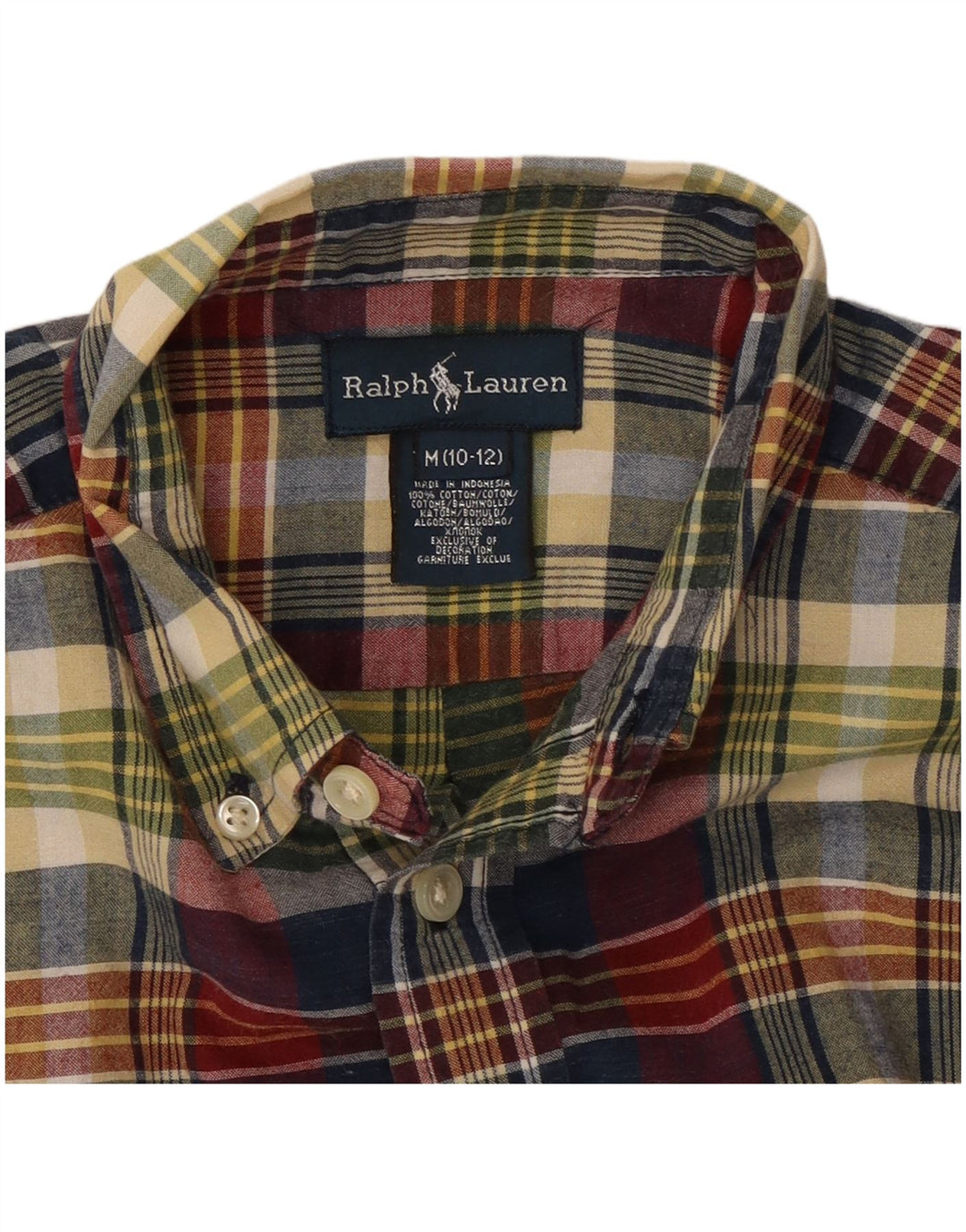 Koszula chłopięca Ralph Lauren 10-11 lat, średnia, wielokolorowa, bawełniana w kratę