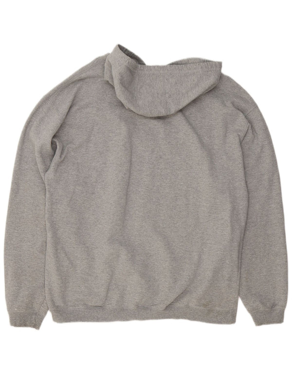 Męski sweter z kapturem Fila 2XL, szara, nakrapiana bawełna