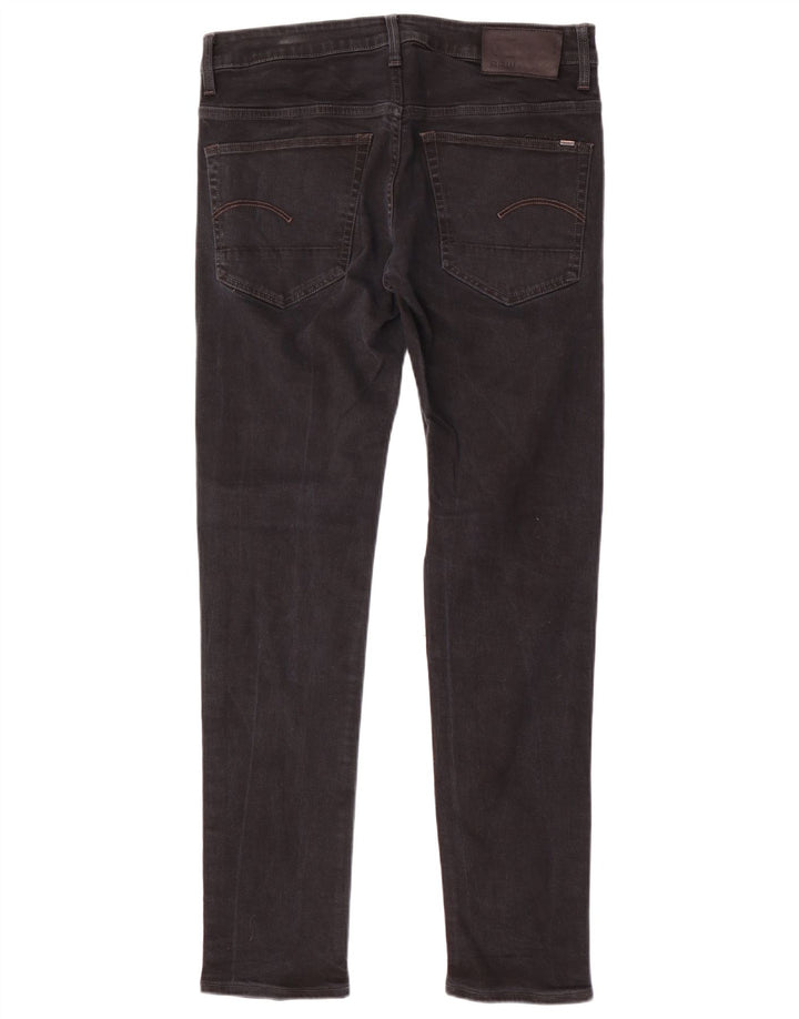 G-Star Męskie 3301 Slim Jeans W34 L34 Czarna bawełna