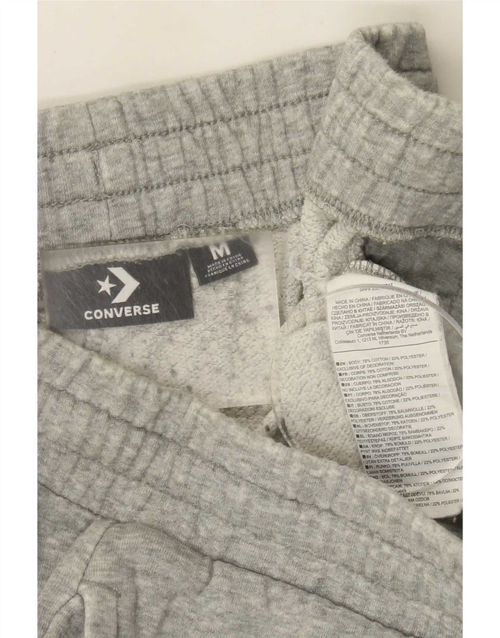 Męskie spodenki sportowe Converse, średnioszare, bawełniane w cętki