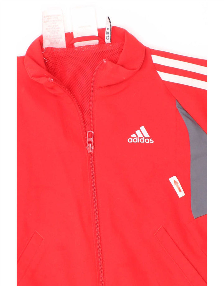 Chłopięca kurtka dresowa Adidas Climalite Top Jacket 4-5 lat w kolorze czerwonym