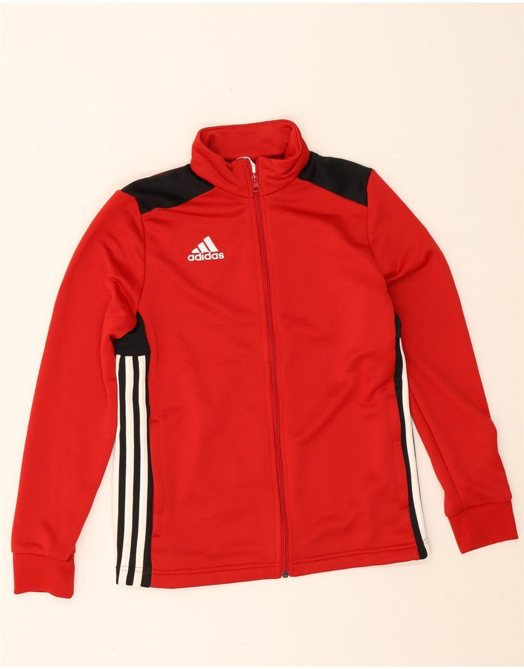 Chłopięca kurtka dresowa Adidas 13-14 lat, poliester w kolorze czerwonym