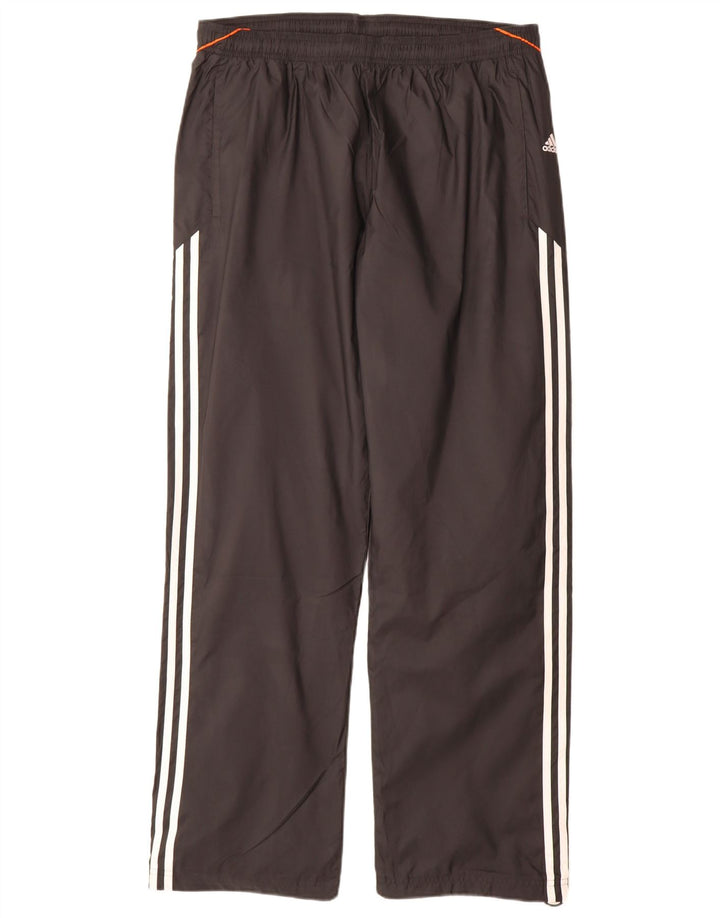Męskie spodnie dresowe Adidas, duże, czarne, poliestrowe