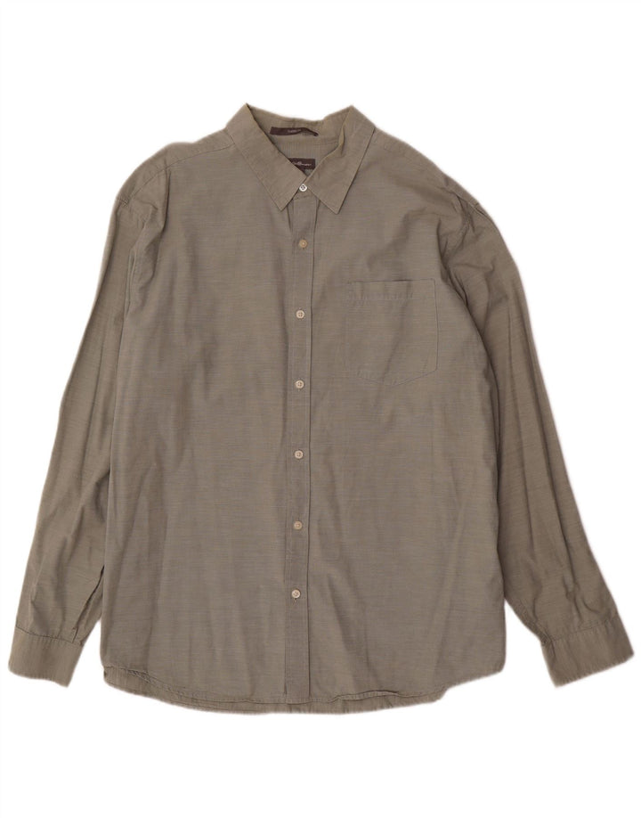 Koszula męska Eddie Bauer o klasycznym kroju XL, zielona bawełniana