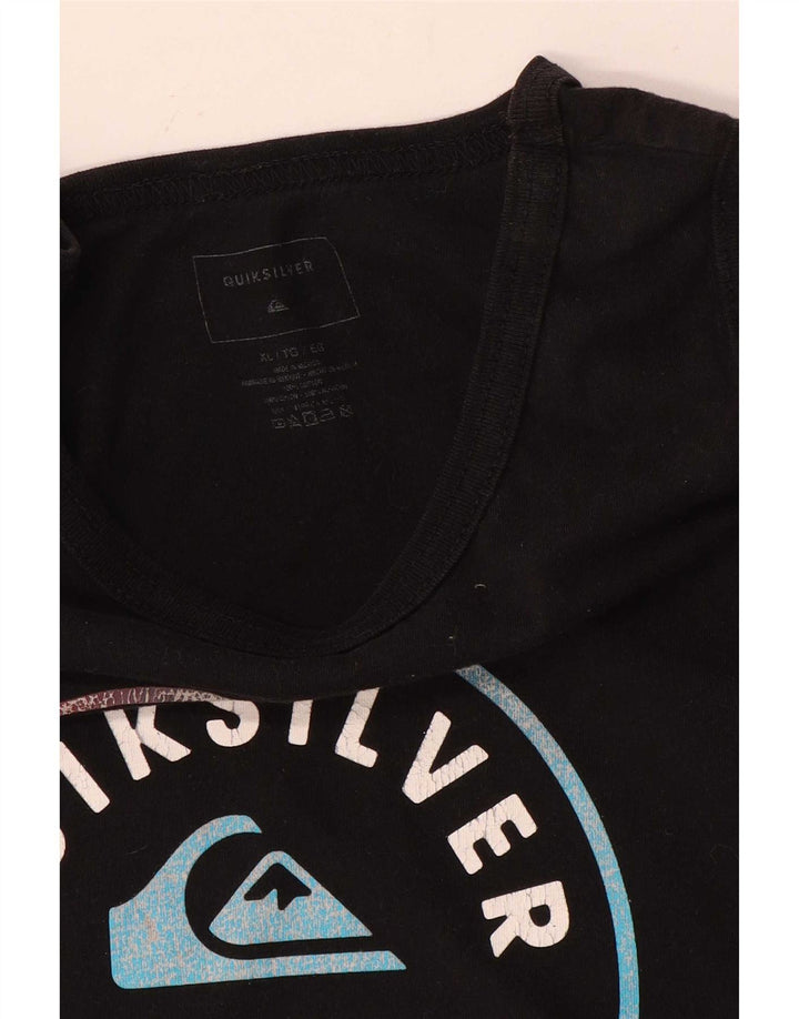 Męska kamizelka z grafiką Quiksilver XL, czarna, bawełniana