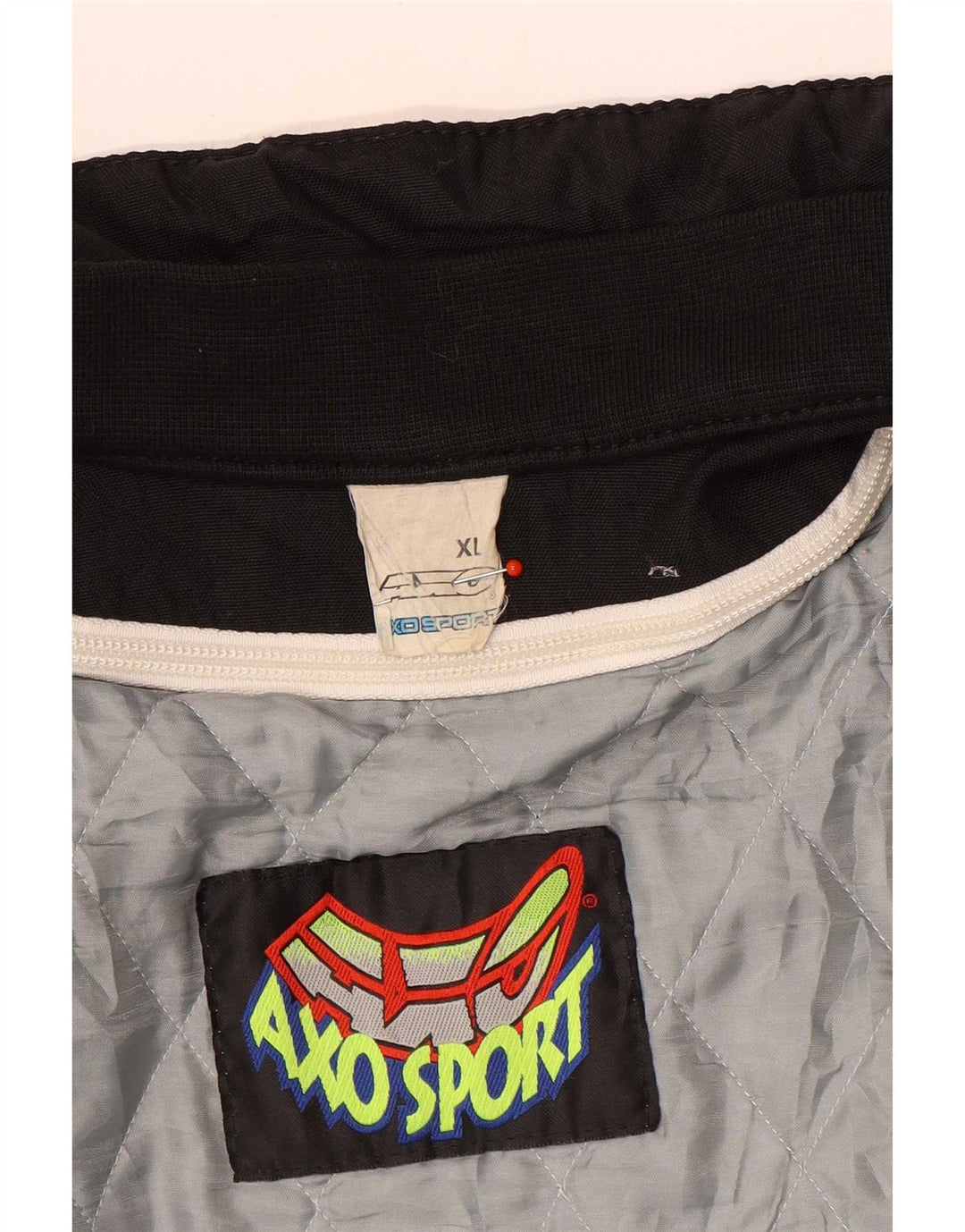 Męska kurtka AXO Graphic Racer UK 42 XL, czarny poliamid