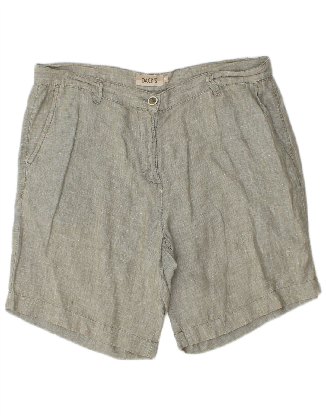 Damskie spodenki chino Dack IT 46 Large W32, szare lniane