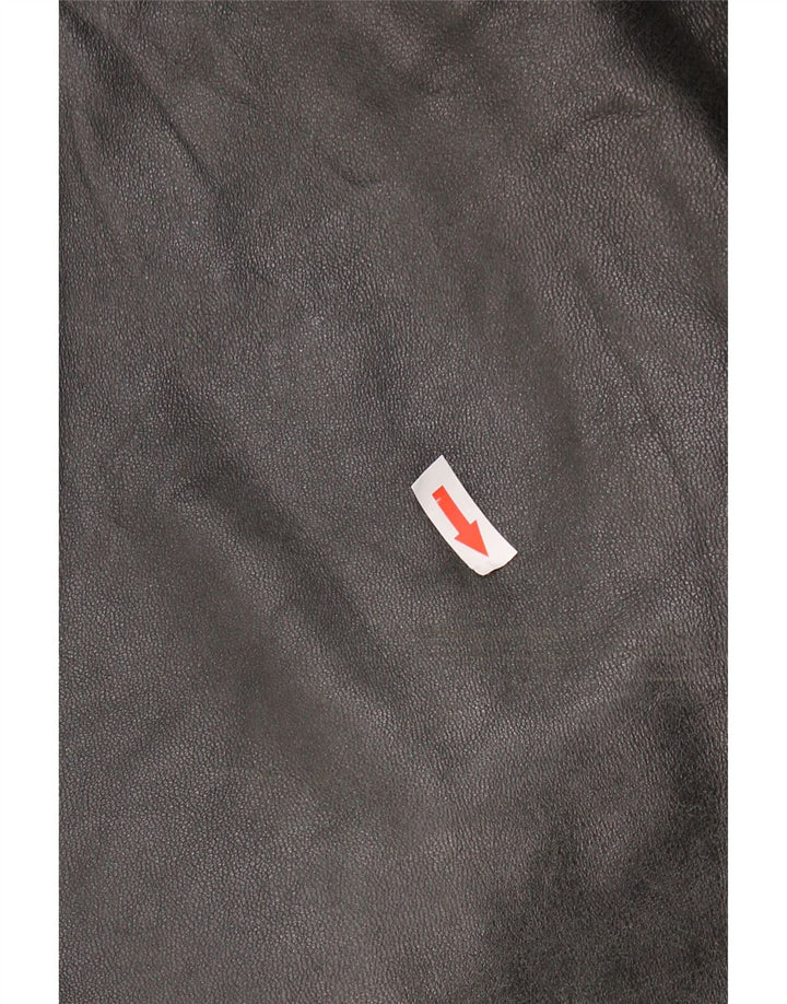 Męska kurtka skórzana VINTAGE UK 42 XL Czarna skóra