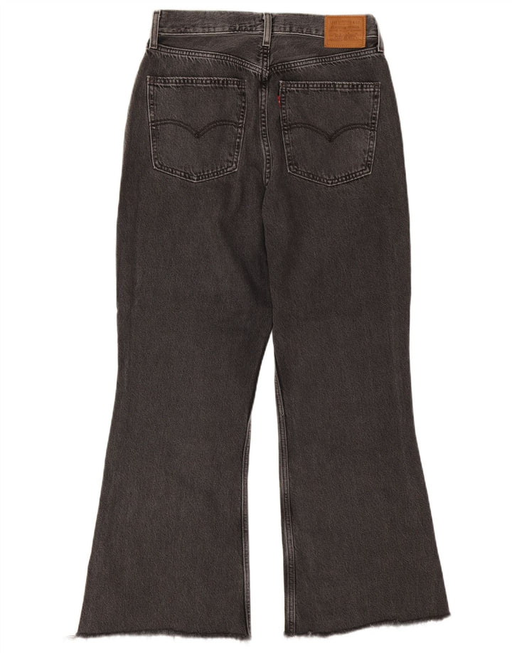 Damskie jeansy Levi's z wysokim stanem, rozkloszowane W30 L26, szara bawełna