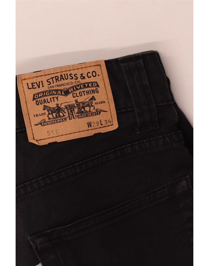 Męskie spodnie Levi's 511 Slim Casual W29 L26 Czarne