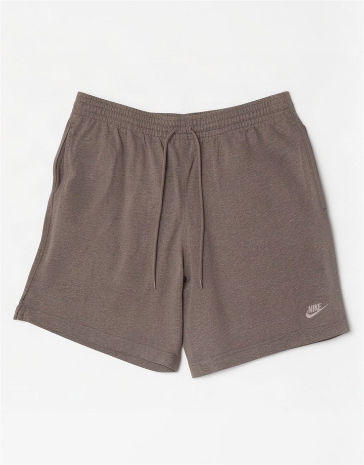 Męskie spodenki sportowe Nike, średnioszare, bawełniane w cętki