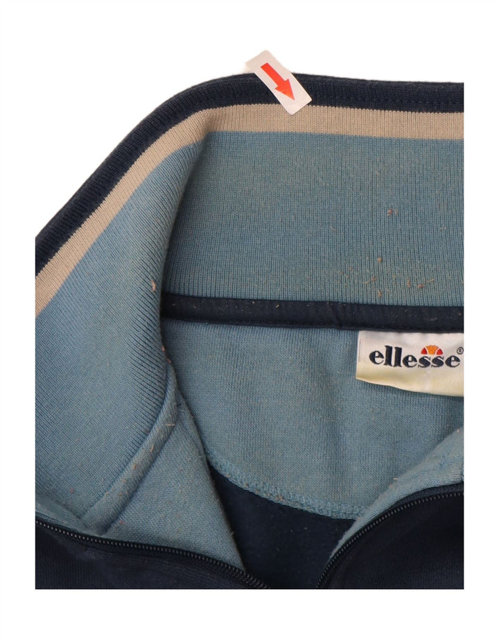 Męska bluza z zamkiem błyskawicznym Ellesse, duża, granatowa, bawełniana