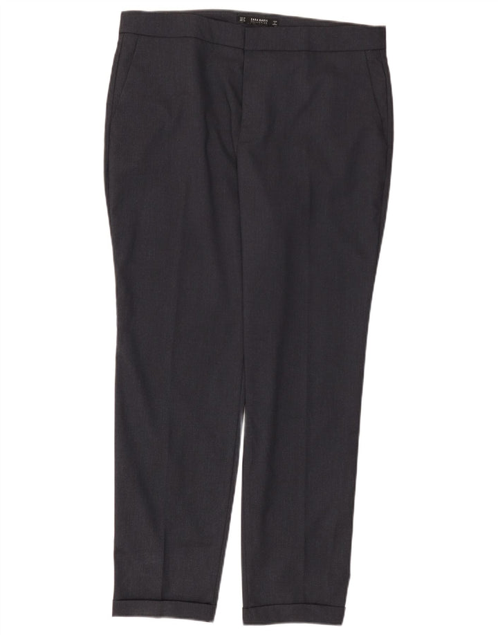 Spodnie damskie Zara Slim Chino EU 40 Medium W30 L27 Granatowy poliester