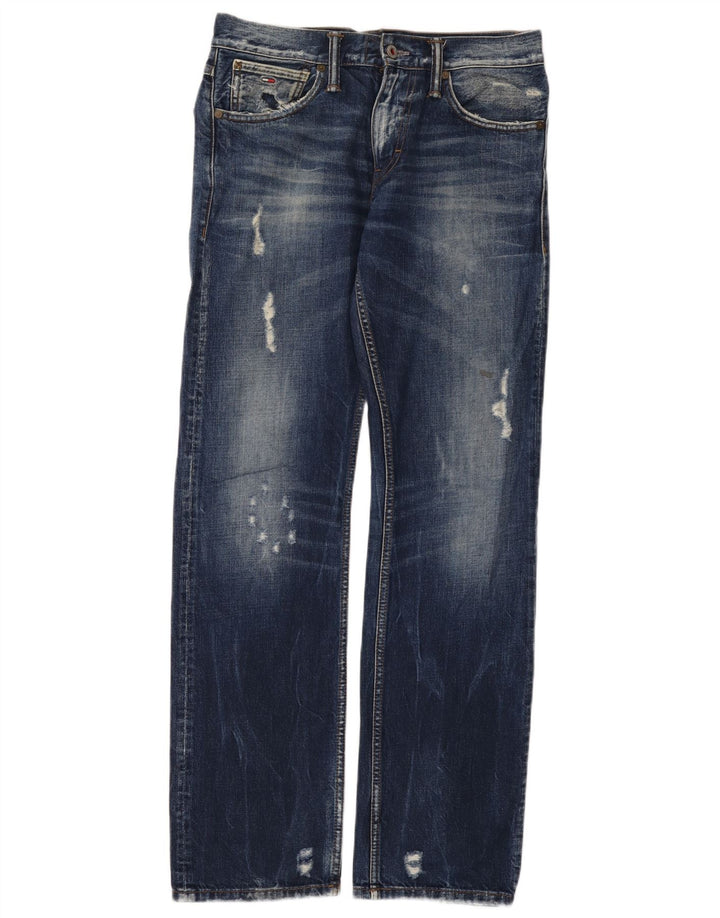 Damskie jeansy Tommy Hilfiger Ryder Distressed Regular Straight W29 L32 Niebieskie