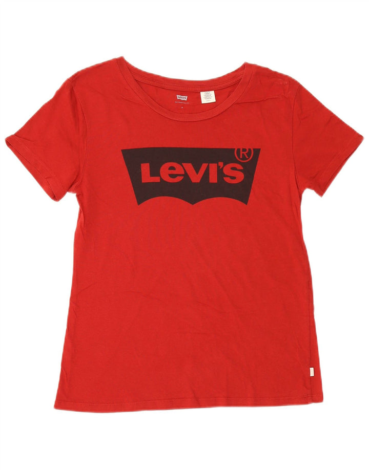 Damska koszulka z grafiką Levi's Top UK 10 Small Red