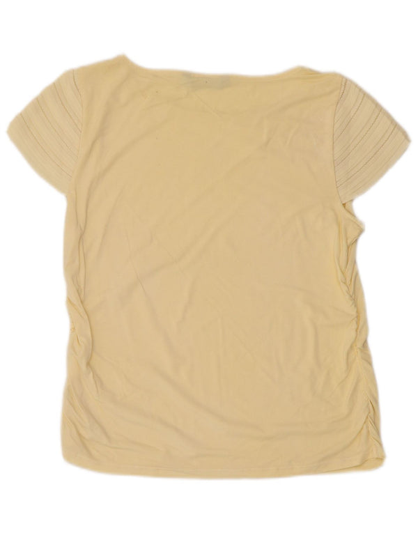 Damska koszulka Ralph Lauren Top UK 10 Small Yellow