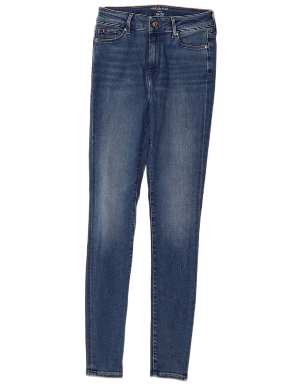 Damskie jeansy Tommy Hilfiger Harlem Super Skinny W26 L30 Niebieska bawełna