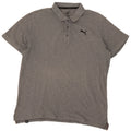 Męska koszulka polo Puma, duża, szara, bawełniana