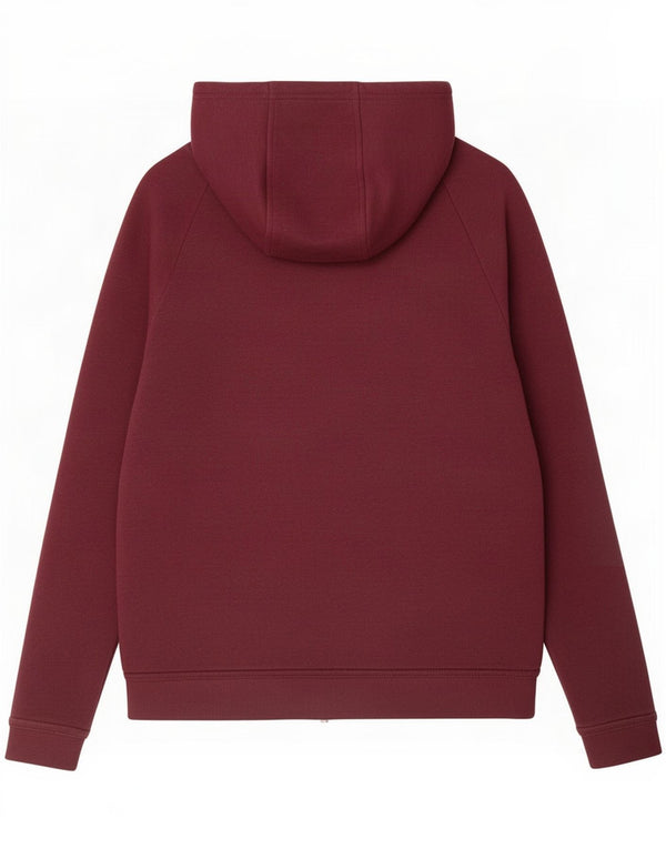 Damski sweter oversize z kapturem i zamkiem błyskawicznym Nike UK 6 XS, bordowa bawełna