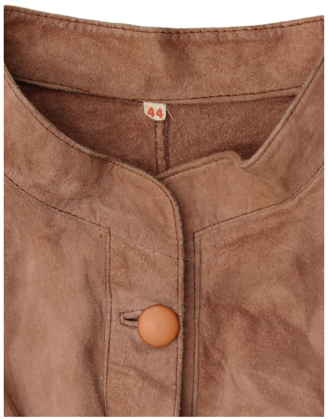 Zamszowa bluzka damska VINTAGE EU 44 XL brązowa