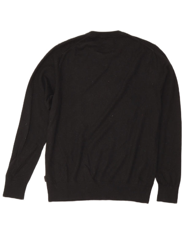 Damski sweter Calvin Klein z okrągłym dekoltem UK 16, duży, czarny, wełniany