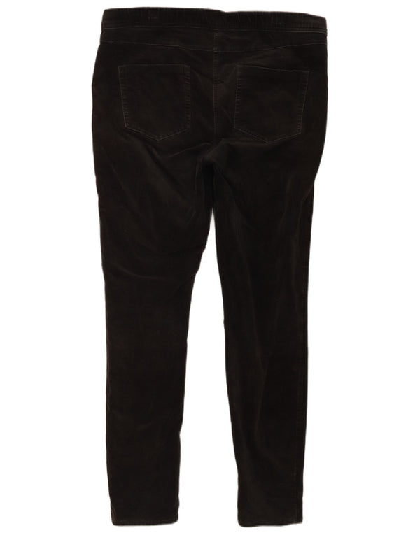 Damskie aksamitne, obcisłe spodnie na co dzień White Stuff UK 16 Large W36 L29 Black