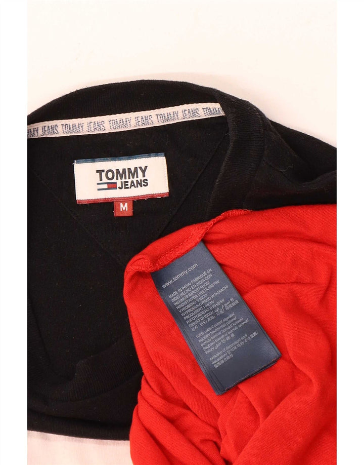 Męski T-shirt z grafiką Tommy Hilfiger Top, średni, wielokolorowy blok kolorów